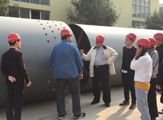 印度客户考察回转窑设备