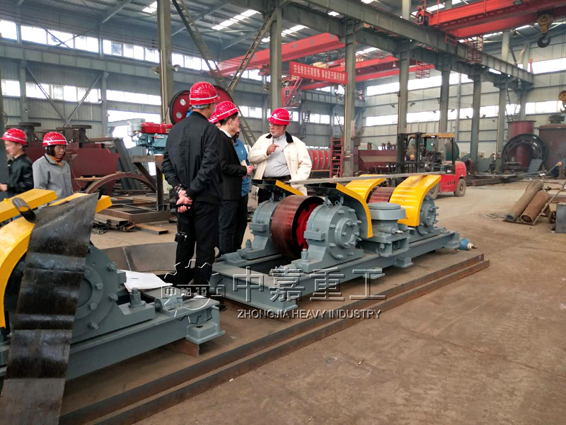 埃及客户考察中嘉重工回转窑设备 用于石灰系膨胀剂生产线