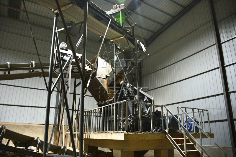 日产2000吨砂石料生产线现场图片