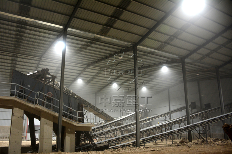 日产2000吨砂石料生产线现场图片3