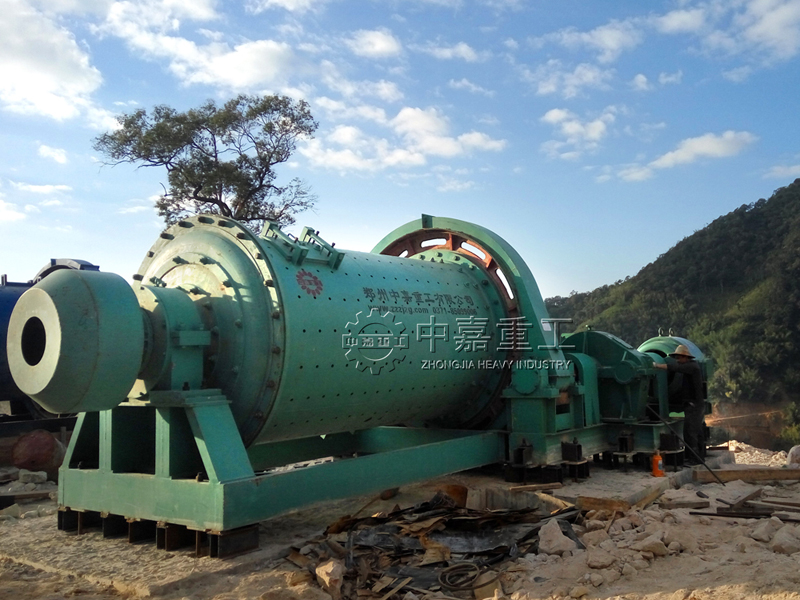 缅甸日处理250吨锰矿选矿生产线现场/