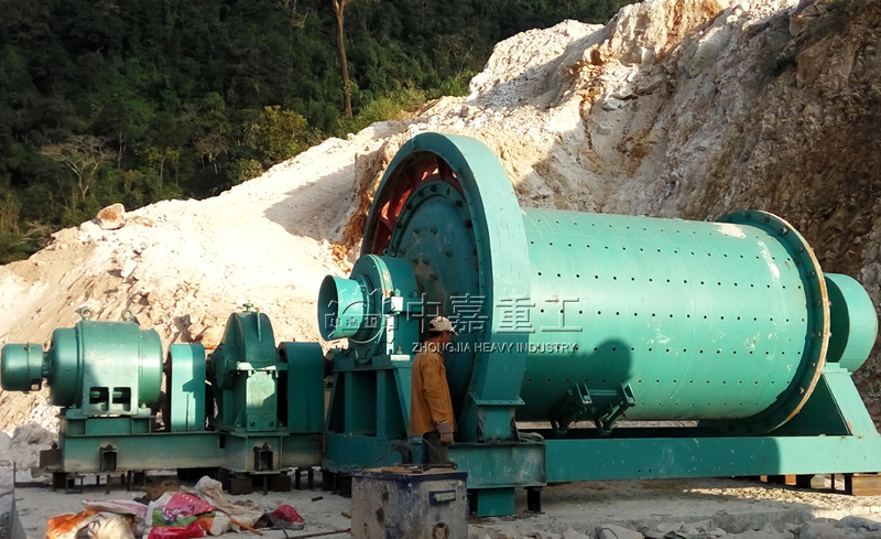 缅甸日处理250吨锰矿选矿生产线现场/